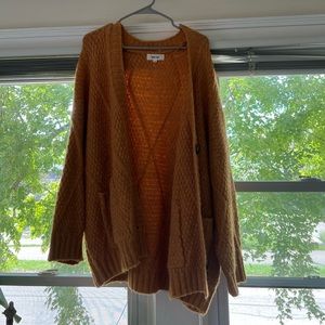 Fall Burnt Orange Knit Sweater